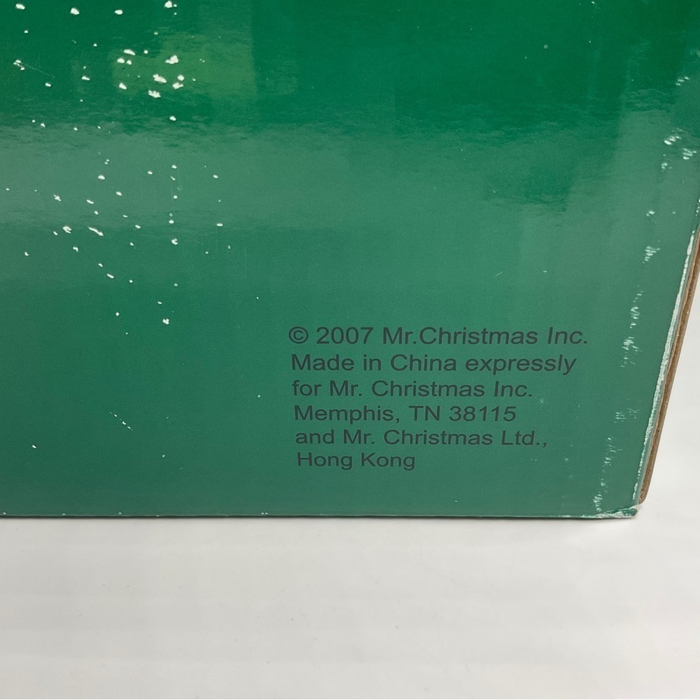 Mr. Christmas Large Ornament Animated Lighted Musical Original Box Hanging Green - Picture 16 of 16